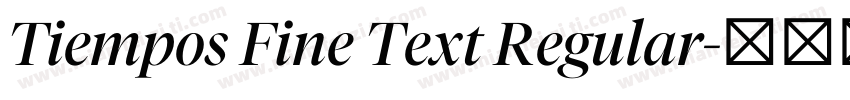 Tiempos Fine Text Regular字体转换